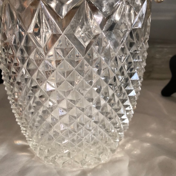 Vintage Estate Chrystal Cut Italian Pitcher 9.5”